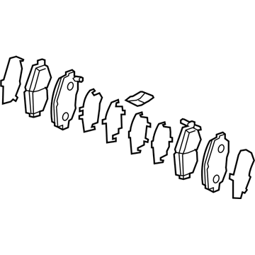 45022-TX6-A02 Acura Pad Set, Front Illustration 1 of 1