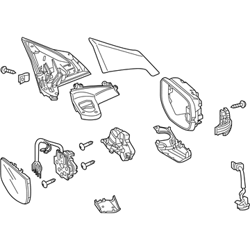 76258-TY3-C04ZA Acura Set LH-L Yr596M Illustration 1 of 1