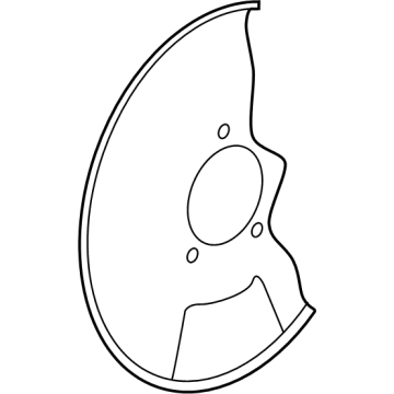 84711707 Acura SHIELD, L. FR. BRAKE Illustration 1 of 1