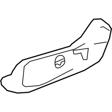 81638-3W0-A71ZA Acura Cover, Left Nh900L Illustration 1 of 1