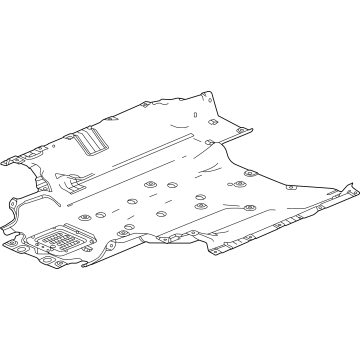 74620-3W0-A00 Acura CVR, FR. FLOOR Illustration 1 of 1