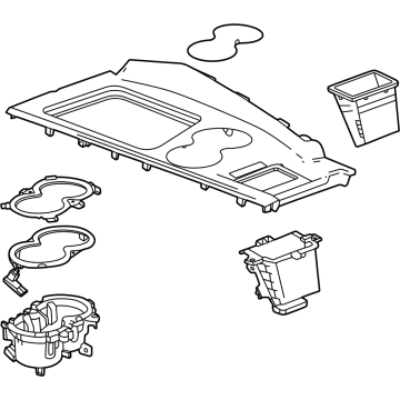 85056711 Acura HOLDER, FR. *700S* Illustration 1 of 1
