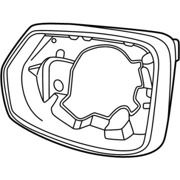 84441691 Acura BEZEL-O/S RR VIEW L. Illustration 1 of 1