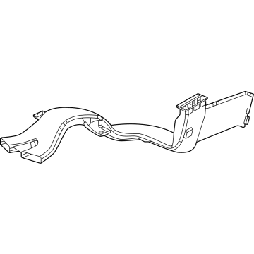 83381-3V0-A00 Acura DUCT, L. RR. HEATER Illustration 1 of 1