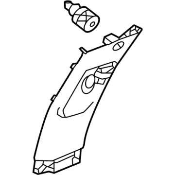 84161-3W0-A01ZA Acura GARNISH, L. *NH900L* Illustration 1 of 1