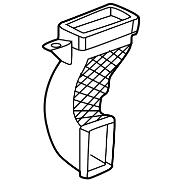 86787629 Acura ADAPTER-FLR RR AIR O Illustration 1 of 1