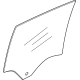 Acura 86772625 WINDOW-RR S/ R.