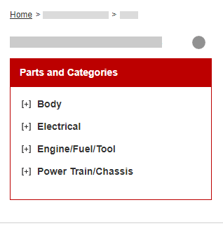 How to find a part from the categories displayed? 2