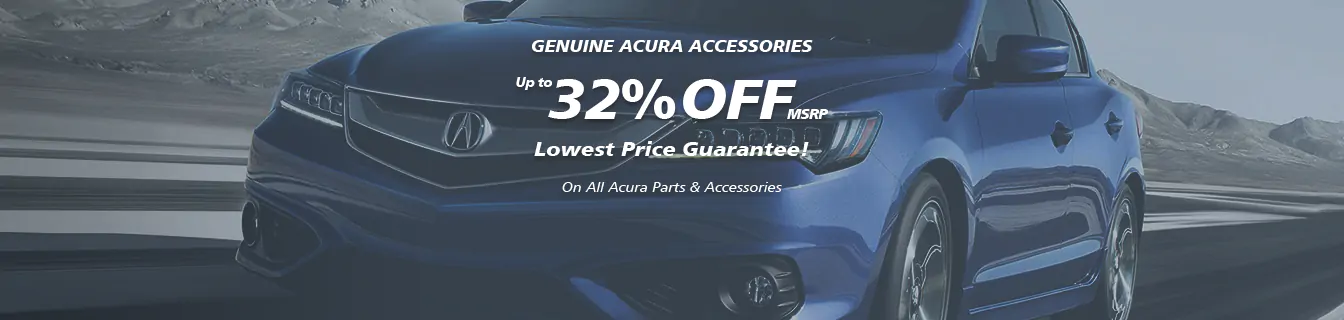Genuine Acura accessories, Guaranteed low prices
