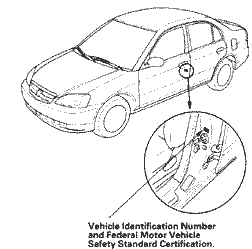 Расшифровка vin acura